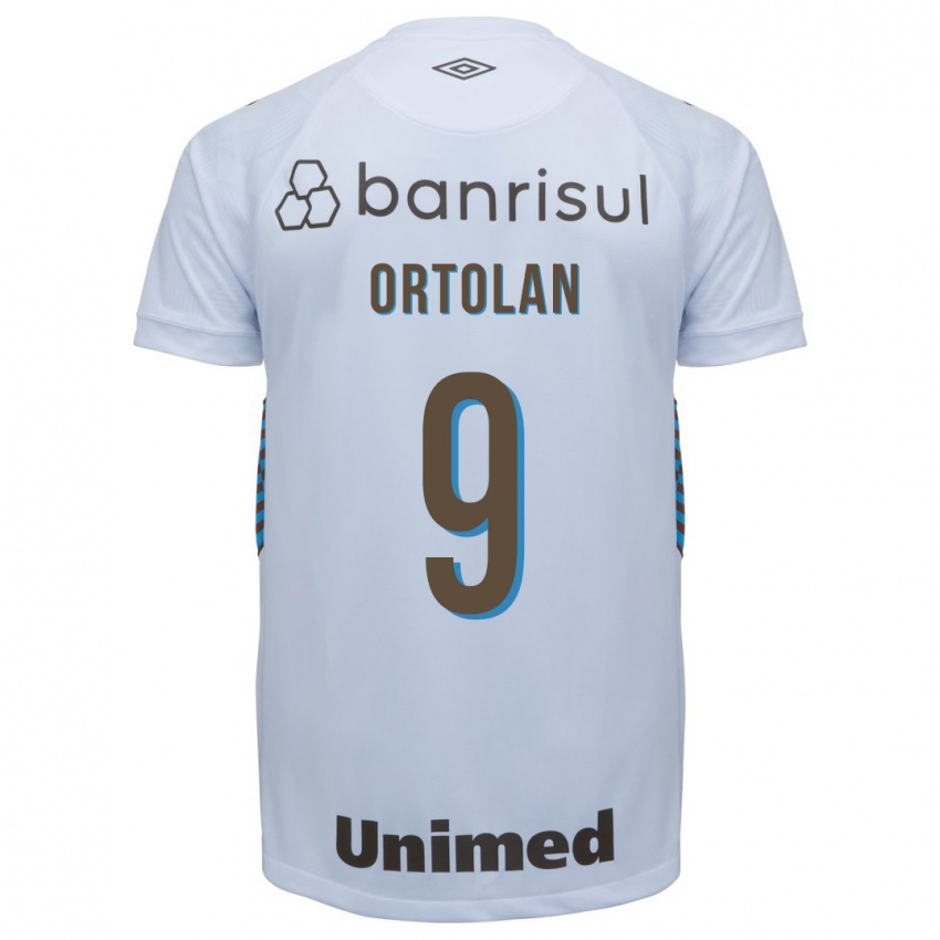 Niño Camiseta Dani Ortolan #9 Blanco 2ª Equipación 2023/24 La Camisa Argentina