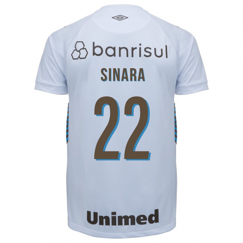 Niño Camiseta Sinara #22 Blanco 2ª Equipación 2023/24 La Camisa Argentina