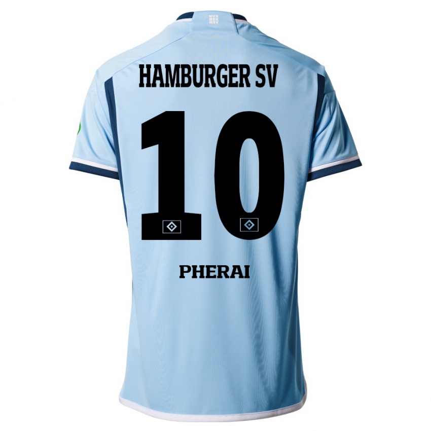 Niño Camiseta Immanuel Pherai #10 Azul 2ª Equipación 2023/24 La Camisa Argentina