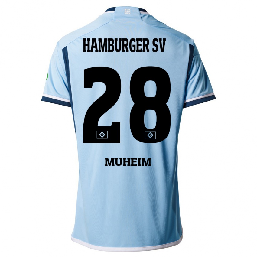 Niño Camiseta Miro Muheim #28 Azul 2ª Equipación 2023/24 La Camisa Argentina