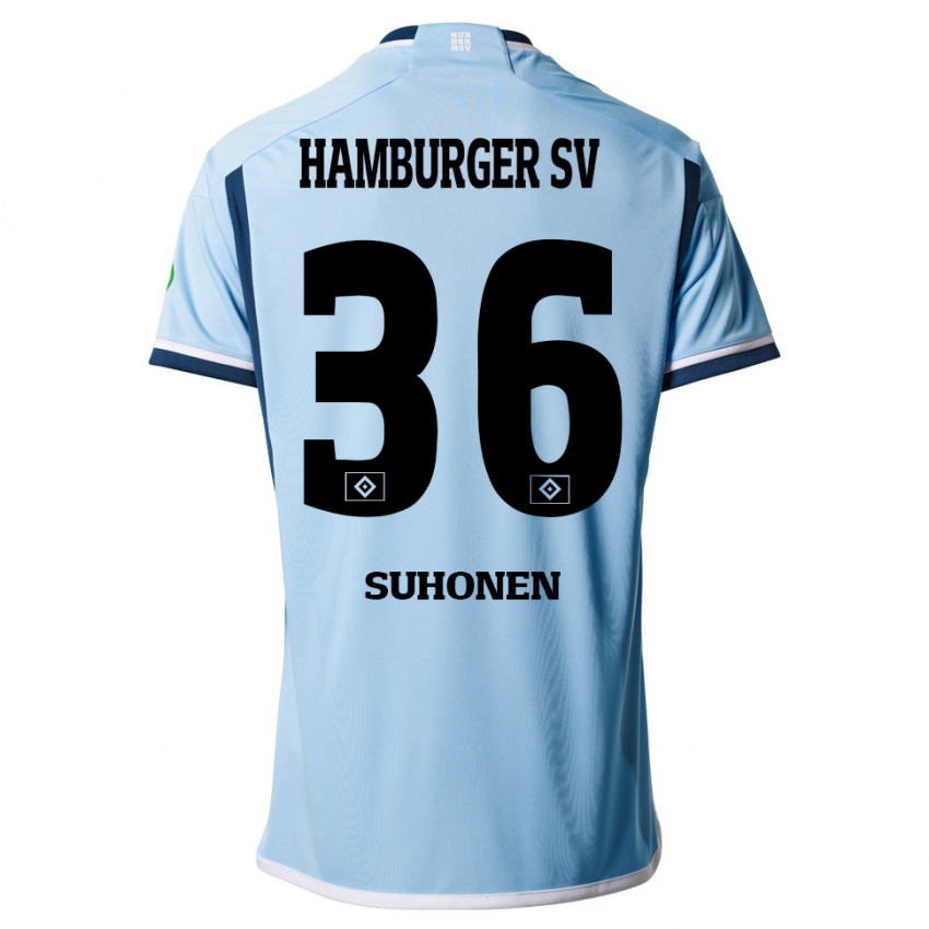 Niño Camiseta Anssi Suhonen #36 Azul 2ª Equipación 2023/24 La Camisa Argentina