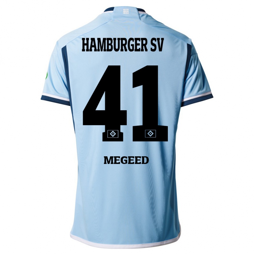 Niño Camiseta Omar Megeed #41 Azul 2ª Equipación 2023/24 La Camisa Argentina