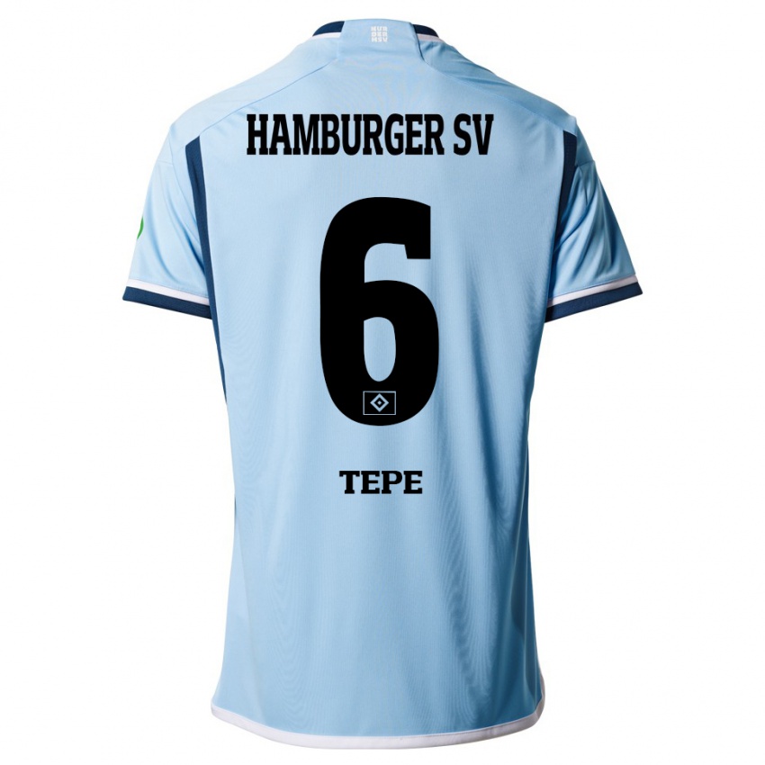 Niño Camiseta Niklas Tepe #6 Azul 2ª Equipación 2023/24 La Camisa Argentina