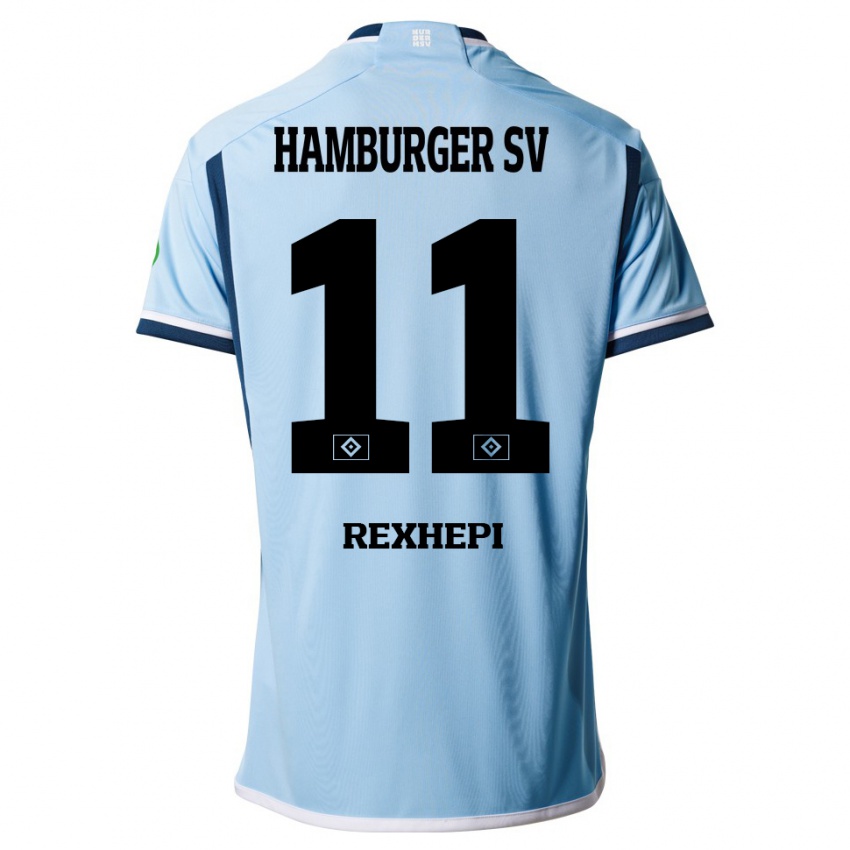 Niño Camiseta Arlind Rexhepi #11 Azul 2ª Equipación 2023/24 La Camisa Argentina