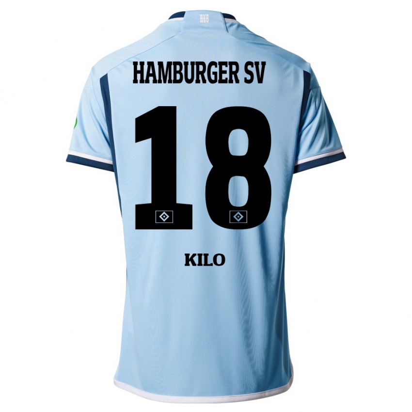 Niño Camiseta Jesse Kilo #18 Azul 2ª Equipación 2023/24 La Camisa Argentina