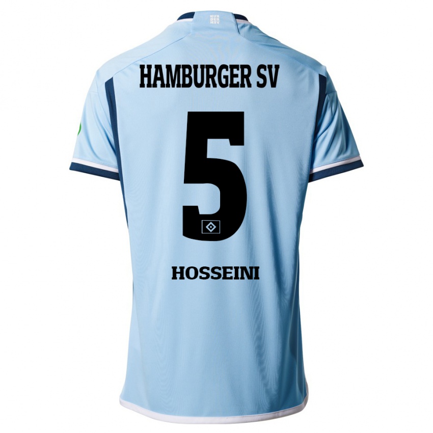 Niño Camiseta Reza Hosseini #5 Azul 2ª Equipación 2023/24 La Camisa Argentina