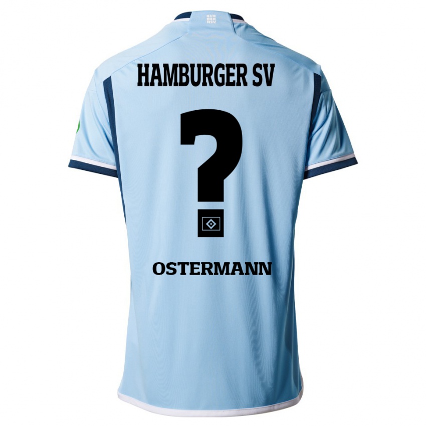 Niño Camiseta Sören Ostermann #0 Azul 2ª Equipación 2023/24 La Camisa Argentina