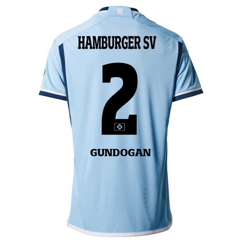 Niño Camiseta Haci Gündogan #2 Azul 2ª Equipación 2023/24 La Camisa Argentina