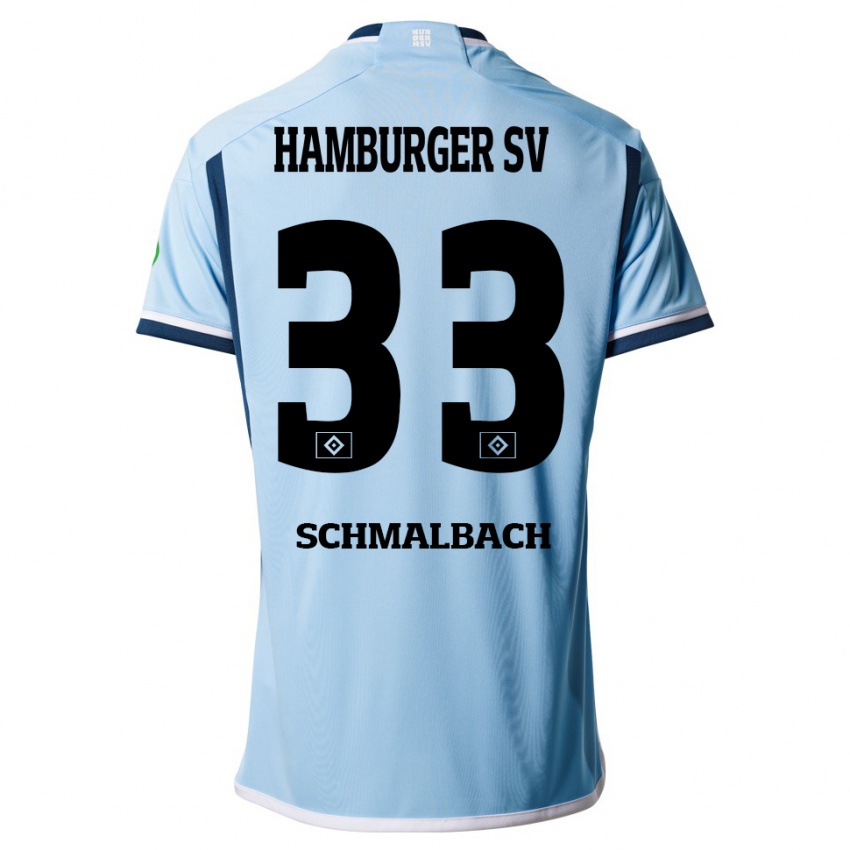 Niño Camiseta Sebastian Schmalbach #33 Azul 2ª Equipación 2023/24 La Camisa Argentina