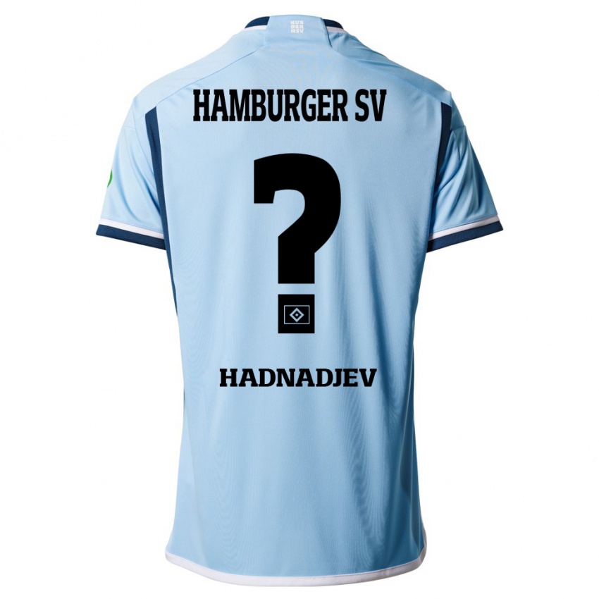 Niño Camiseta Marko Hadnadjev #0 Azul 2ª Equipación 2023/24 La Camisa Argentina