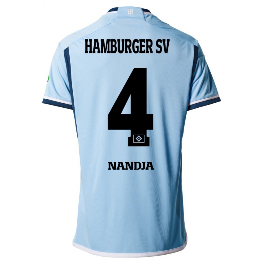 Niño Camiseta Shafiq Nandja #4 Azul 2ª Equipación 2023/24 La Camisa Argentina