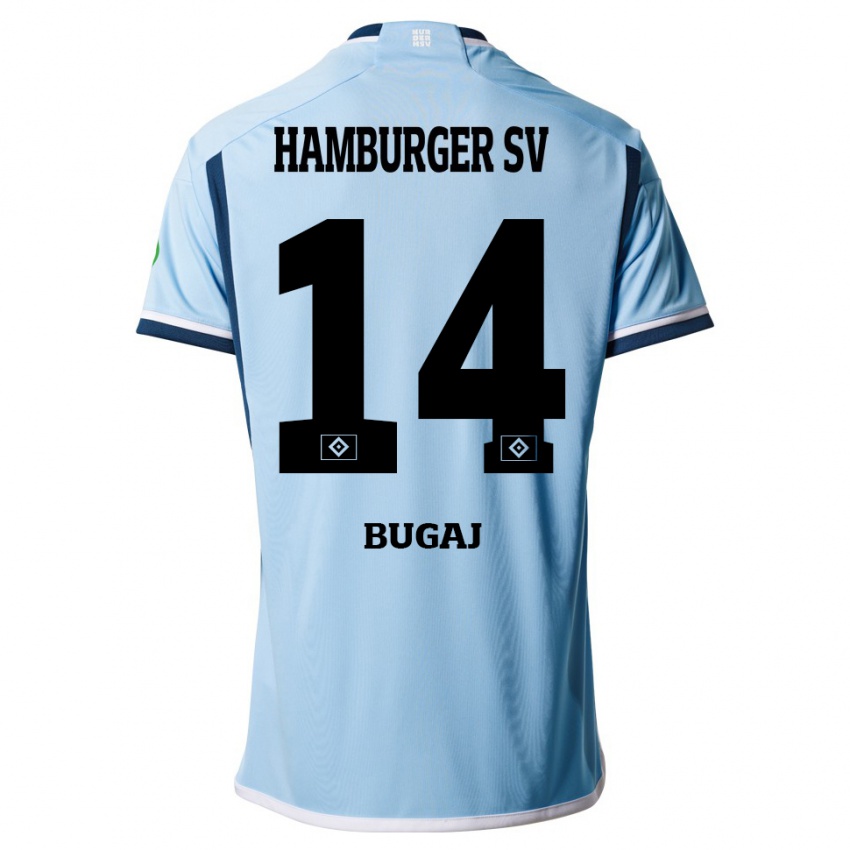 Niño Camiseta Jan-Luca Bugaj #14 Azul 2ª Equipación 2023/24 La Camisa Argentina