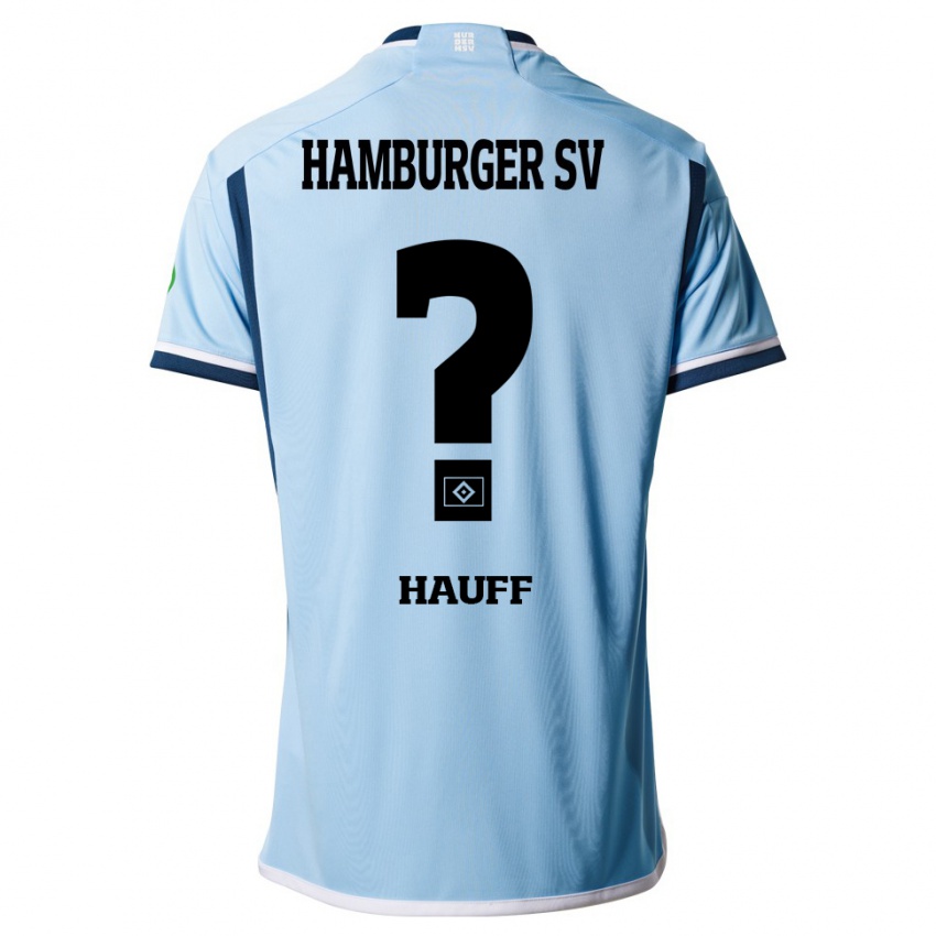 Niño Camiseta Daniel Hauff #0 Azul 2ª Equipación 2023/24 La Camisa Argentina