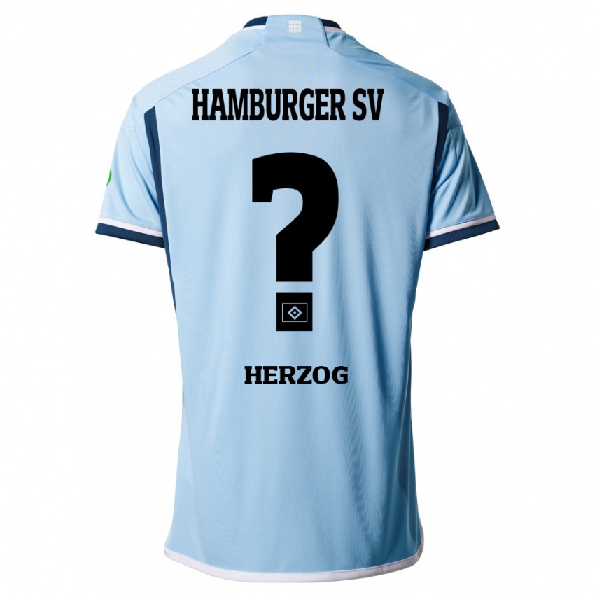 Niño Camiseta Miguel Herzog #0 Azul 2ª Equipación 2023/24 La Camisa Argentina