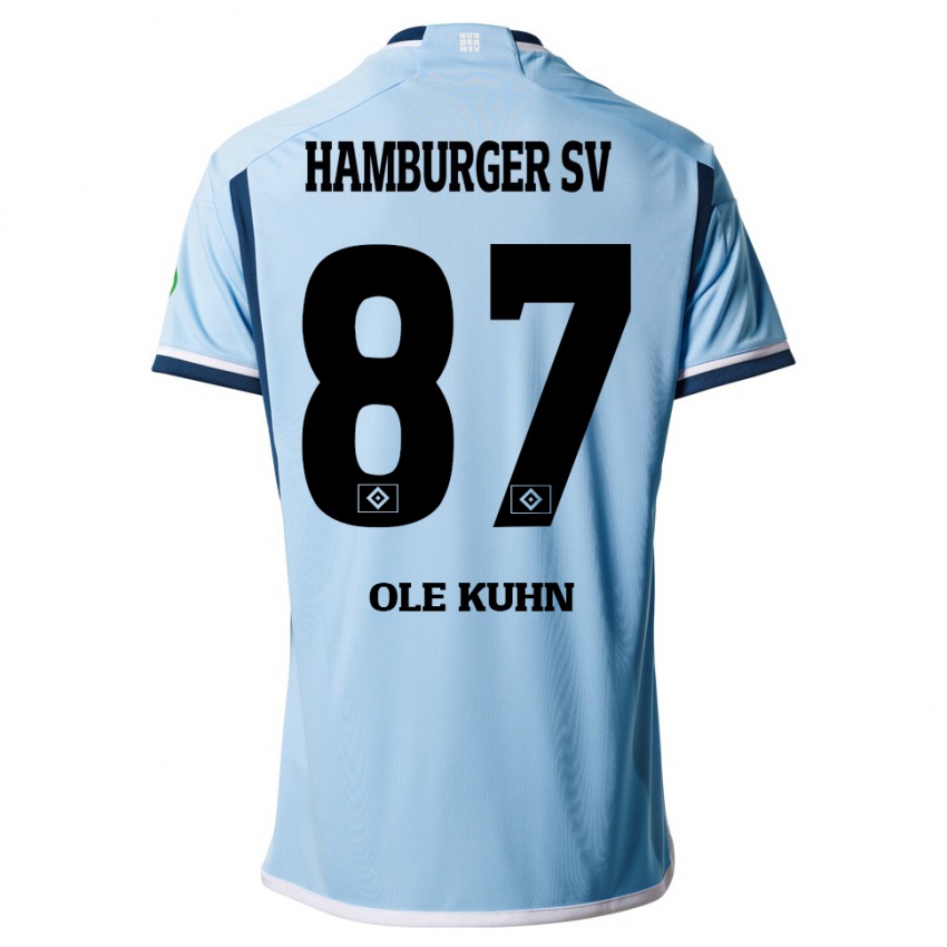 Niño Camiseta Niklas Ole Kühn #87 Azul 2ª Equipación 2023/24 La Camisa Argentina