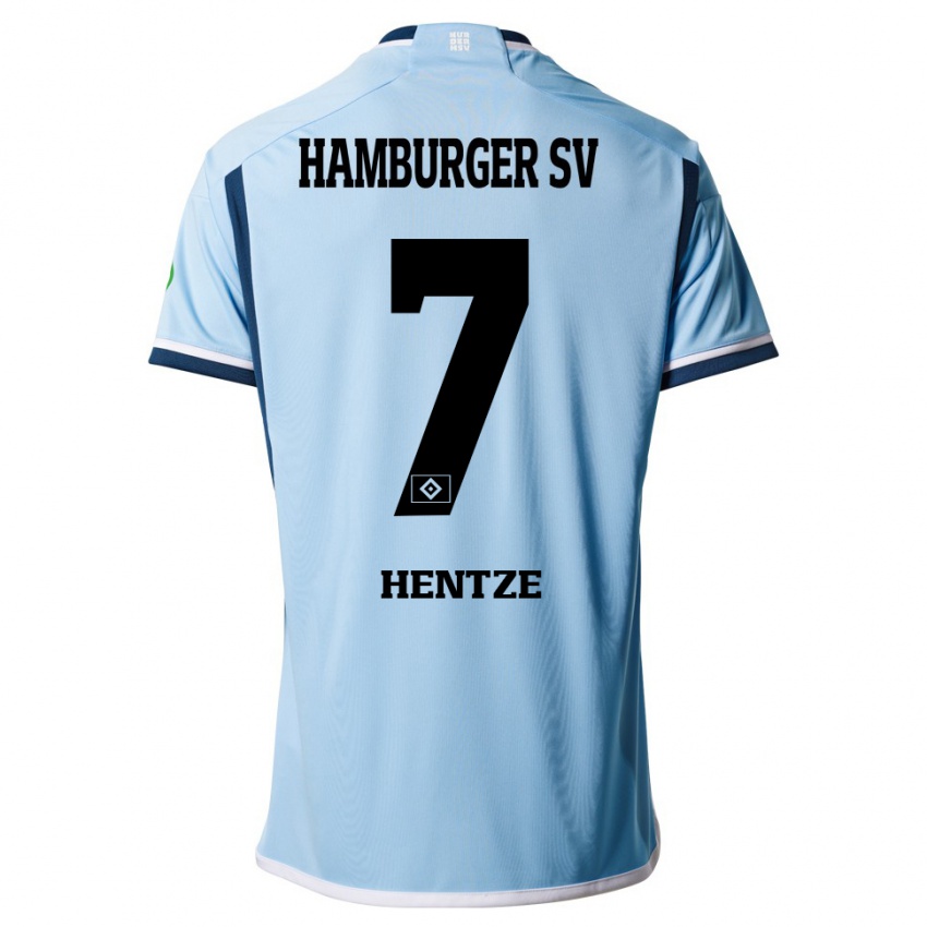 Niño Camiseta Tanita-Tammy Hentze #7 Azul 2ª Equipación 2023/24 La Camisa Argentina