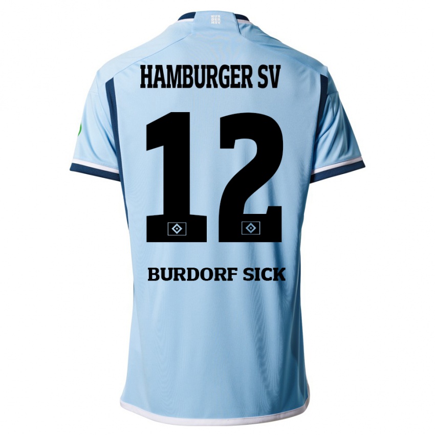 Niño Camiseta Emma Burdorf-Sick #12 Azul 2ª Equipación 2023/24 La Camisa Argentina