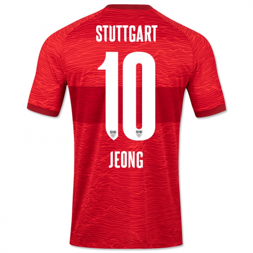 Niño Camiseta Woo-Yeong Jeong #10 Rojo 2ª Equipación 2023/24 La Camisa Argentina