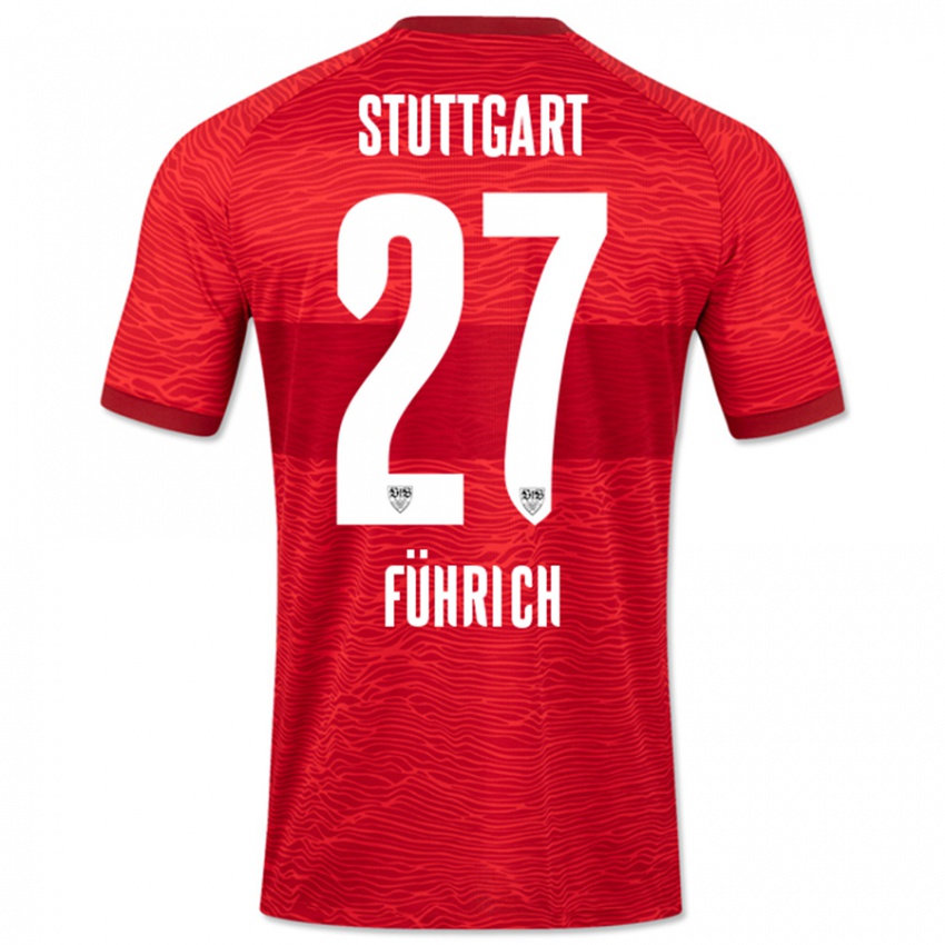 Niño Camiseta Chris Führich #27 Rojo 2ª Equipación 2023/24 La Camisa Argentina