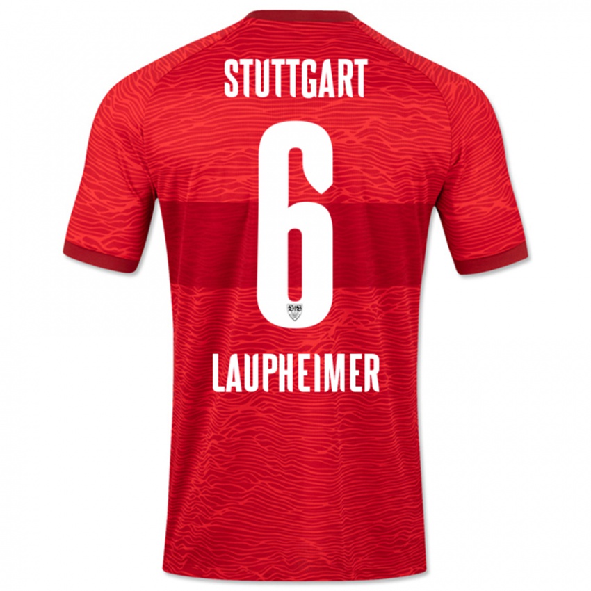 Niño Camiseta Lukas Laupheimer #6 Rojo 2ª Equipación 2023/24 La Camisa Argentina