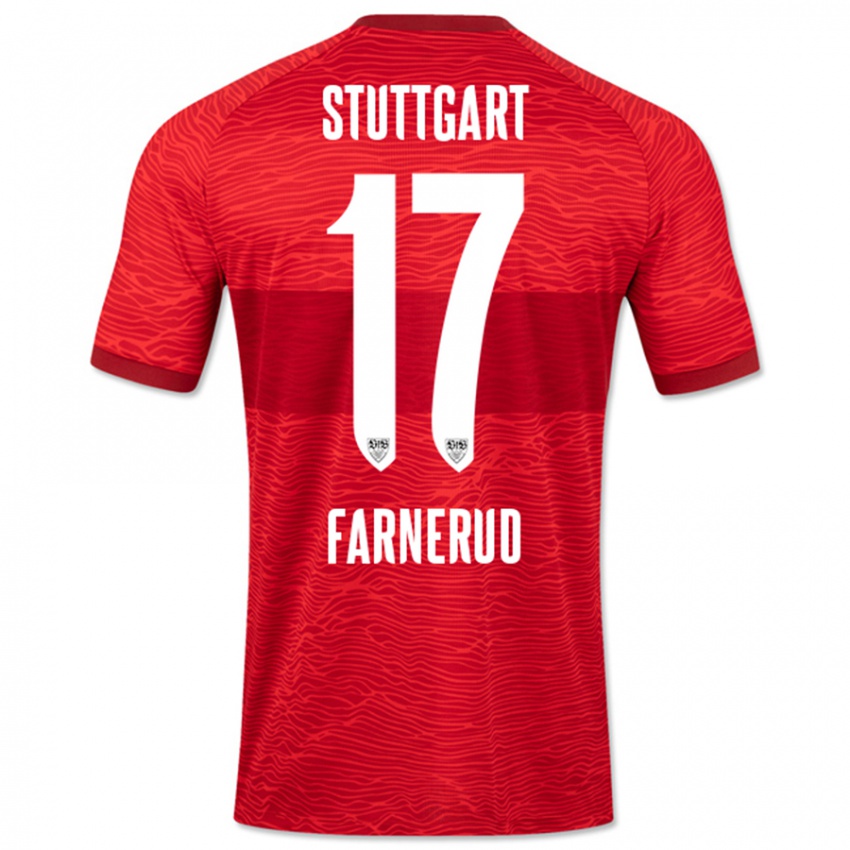 Niño Camiseta Colin Farnerud #17 Rojo 2ª Equipación 2023/24 La Camisa Argentina