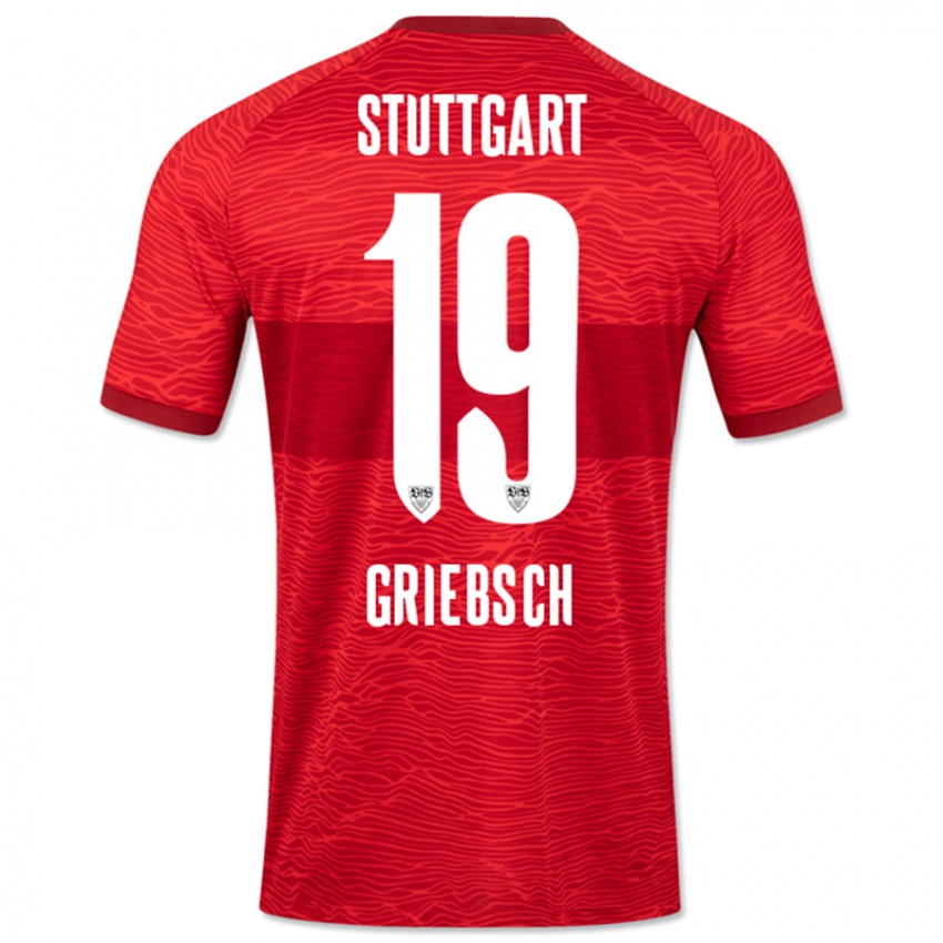 Niño Camiseta Lukas Griebsch #19 Rojo 2ª Equipación 2023/24 La Camisa Argentina