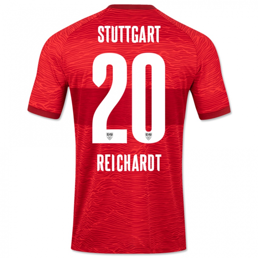 Niño Camiseta Leon Reichardt #20 Rojo 2ª Equipación 2023/24 La Camisa Argentina