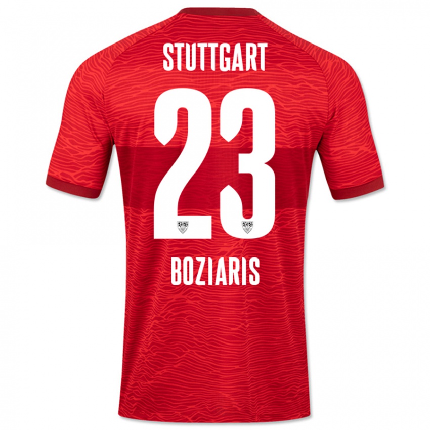 Niño Camiseta Giannis Boziaris #23 Rojo 2ª Equipación 2023/24 La Camisa Argentina