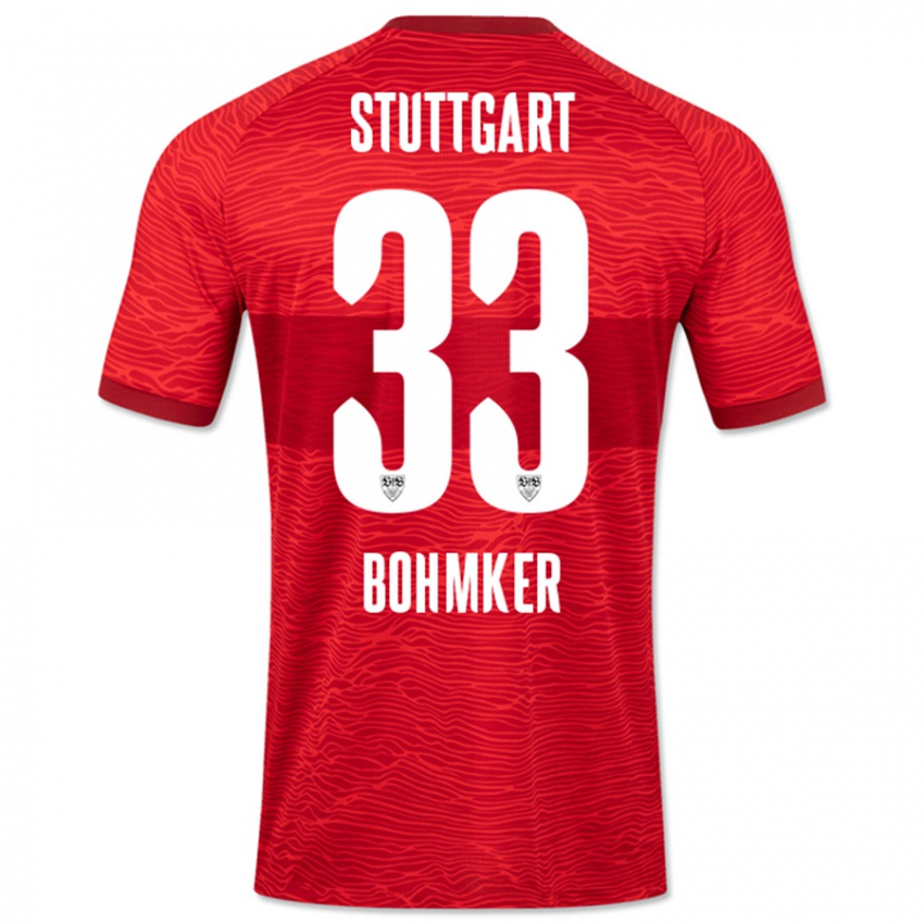 Niño Camiseta Finn Böhmker #33 Rojo 2ª Equipación 2023/24 La Camisa Argentina