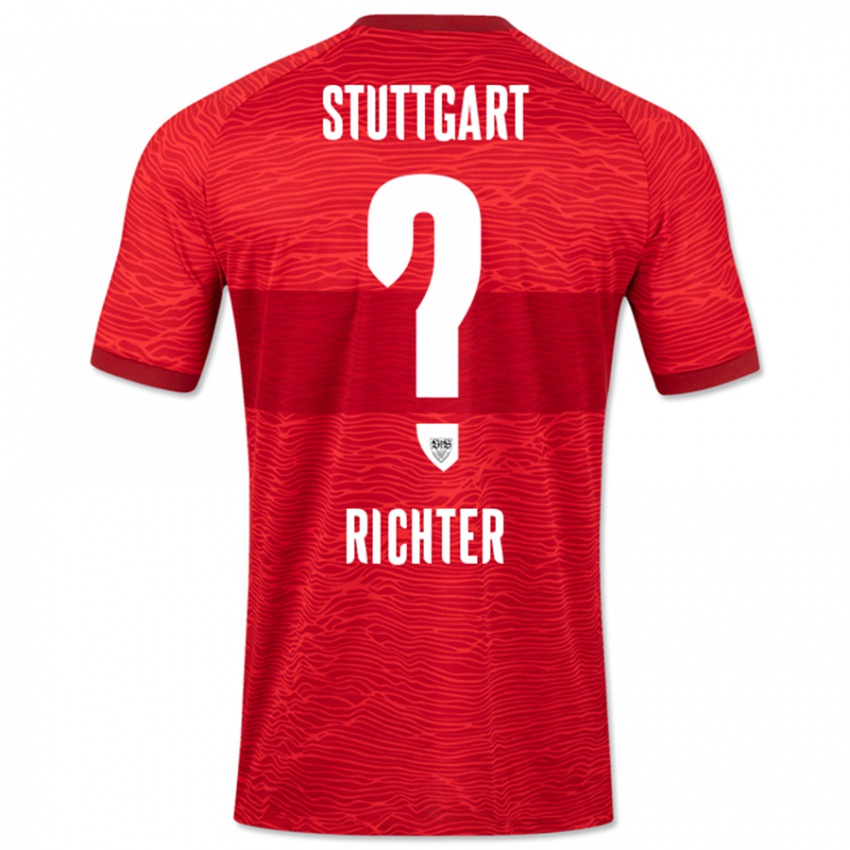 Niño Camiseta Nils Richter #0 Rojo 2ª Equipación 2023/24 La Camisa Argentina