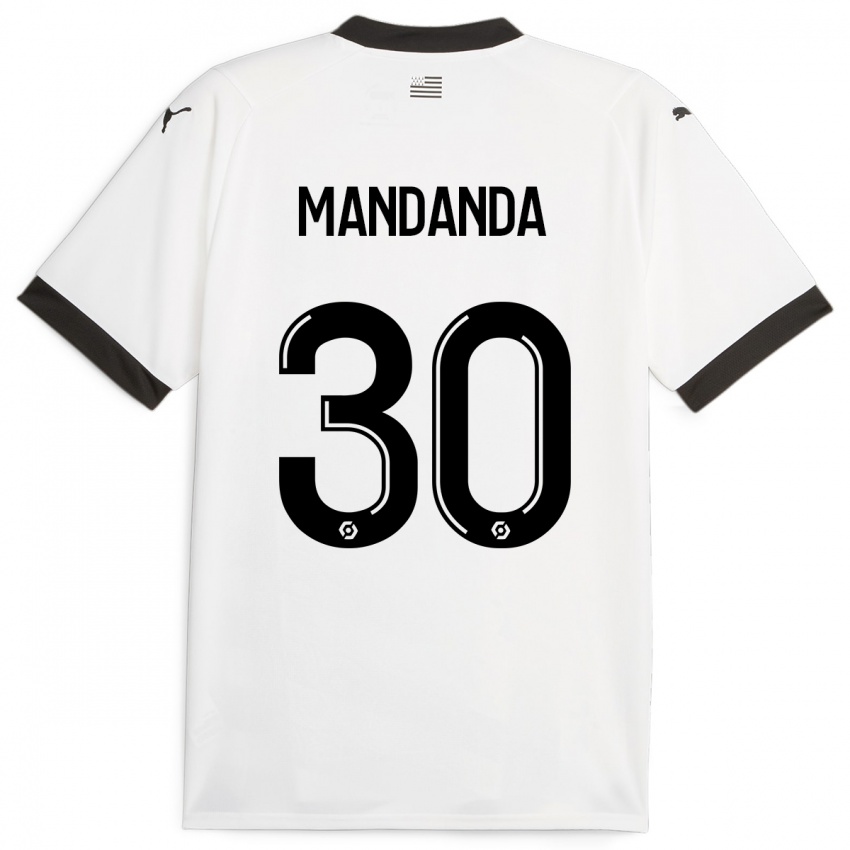 Niño Camiseta Steve Mandanda #30 Blanco 2ª Equipación 2023/24 La Camisa Argentina