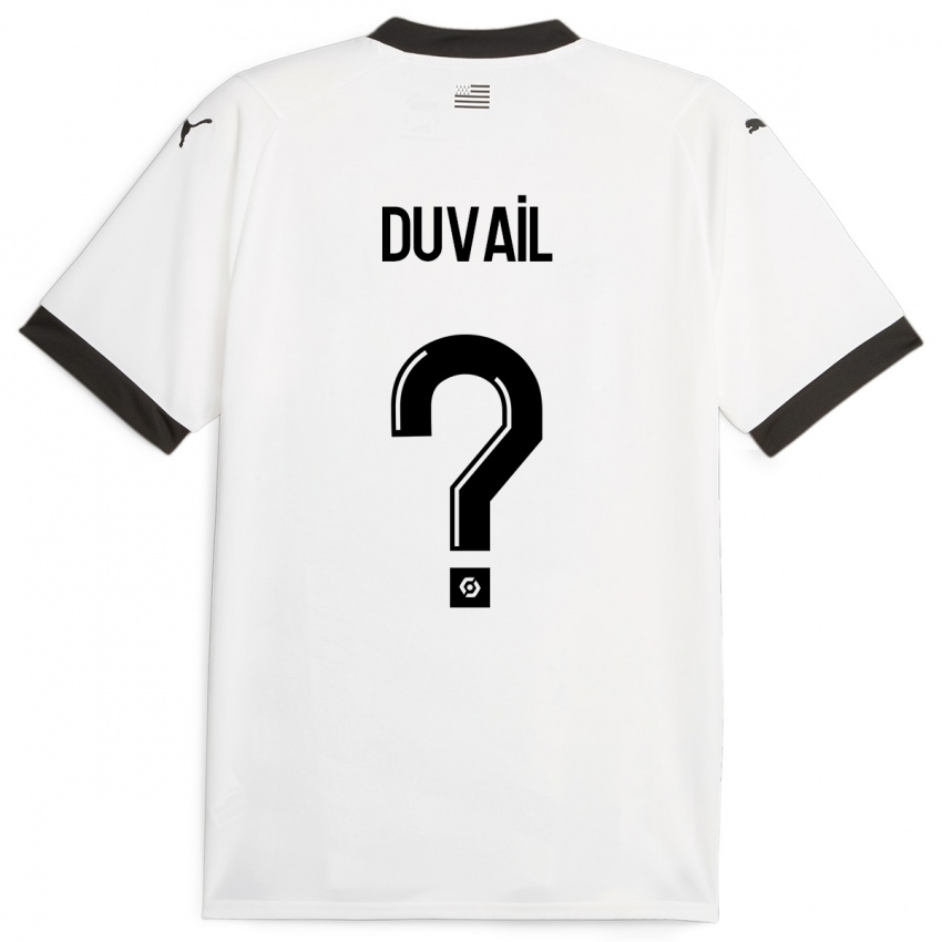 Niño Camiseta Jules Duvail #0 Blanco 2ª Equipación 2023/24 La Camisa Argentina