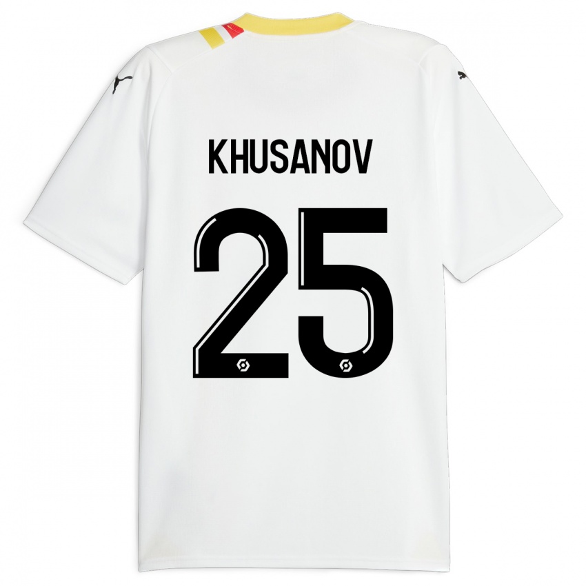 Niño Camiseta Abdukodir Khusanov #25 Negro 2ª Equipación 2023/24 La Camisa Argentina
