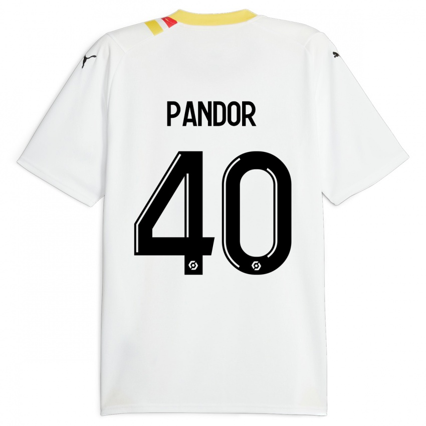 Niño Camiseta Yannick Pandor #40 Negro 2ª Equipación 2023/24 La Camisa Argentina