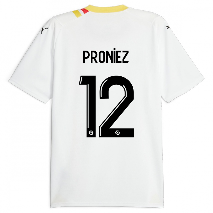 Niño Camiseta Fany Proniez #12 Negro 2ª Equipación 2023/24 La Camisa Argentina