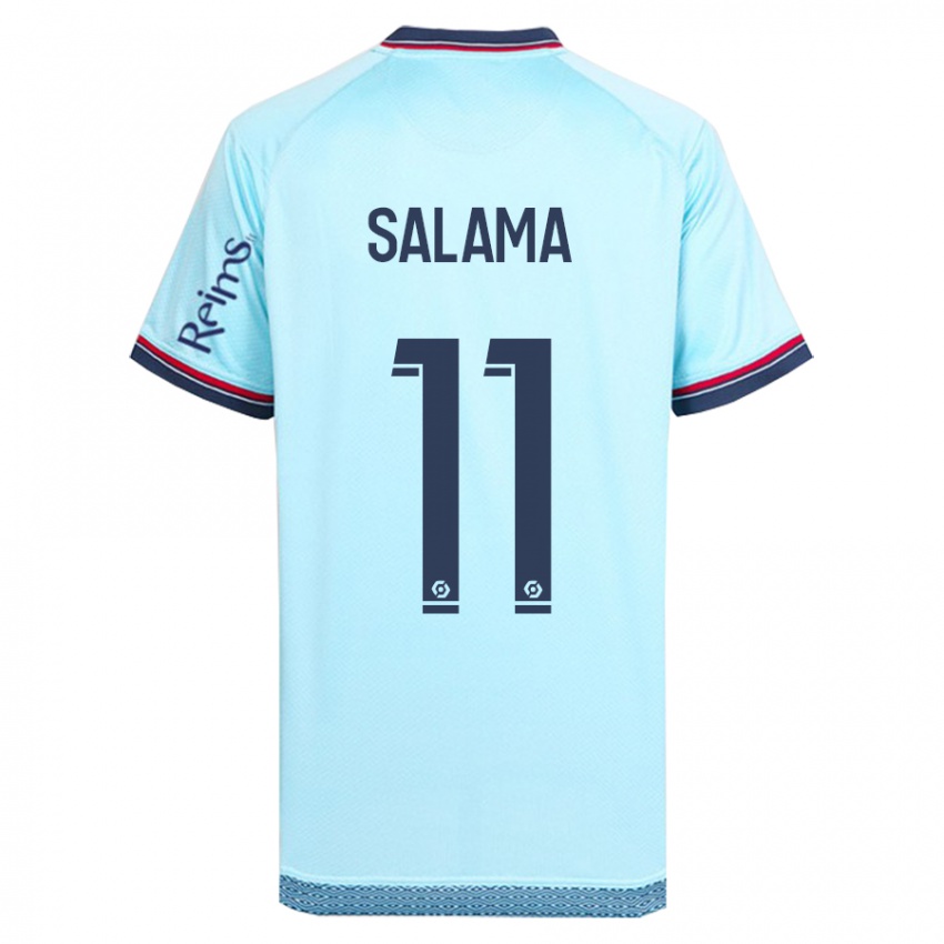 Niño Camiseta Amine Salama #11 Cielo Azul 2ª Equipación 2023/24 La Camisa Argentina