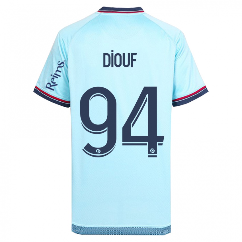 Niño Camiseta Yehvann Diouf #94 Cielo Azul 2ª Equipación 2023/24 La Camisa Argentina