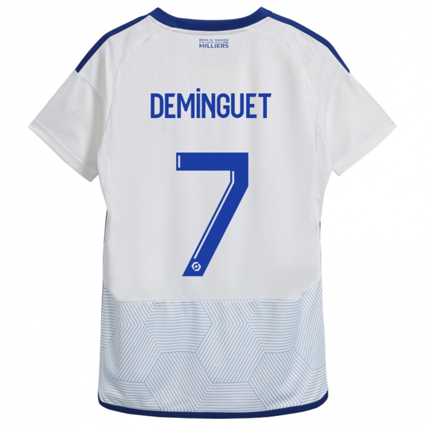 Niño Camiseta Jessy Deminguet #7 Blanco 2ª Equipación 2023/24 La Camisa Argentina