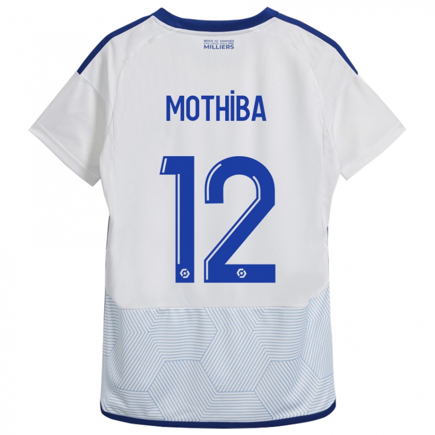 Niño Camiseta Lebo Mothiba #12 Blanco 2ª Equipación 2023/24 La Camisa Argentina