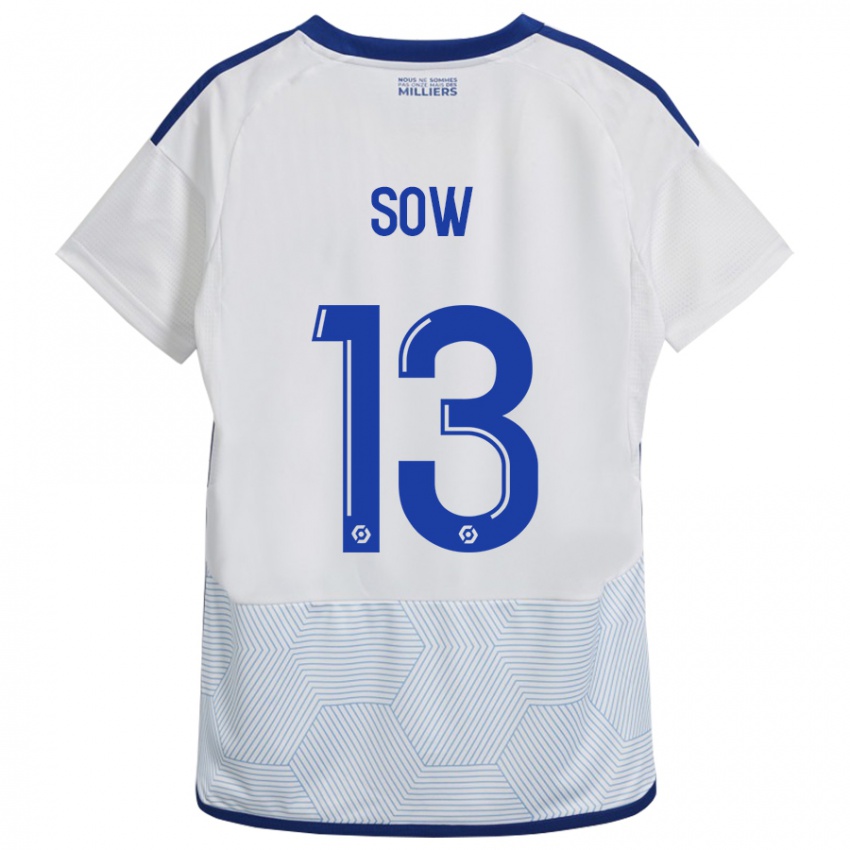 Niño Camiseta Saïdou Sow #13 Blanco 2ª Equipación 2023/24 La Camisa Argentina