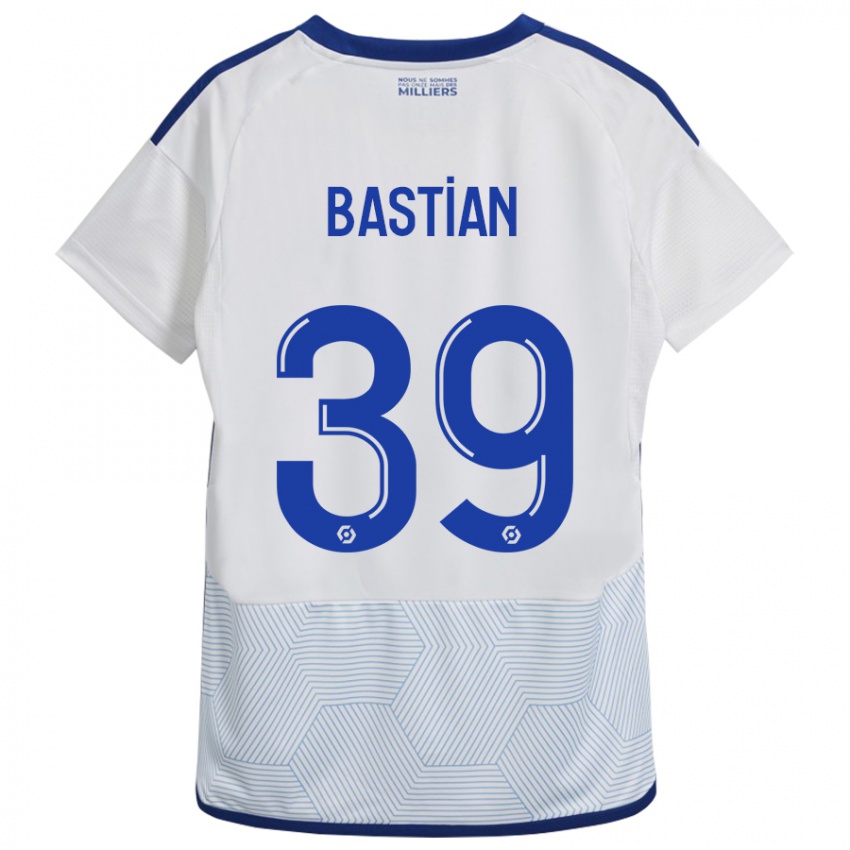 Niño Camiseta Maxime Bastian #39 Blanco 2ª Equipación 2023/24 La Camisa Argentina