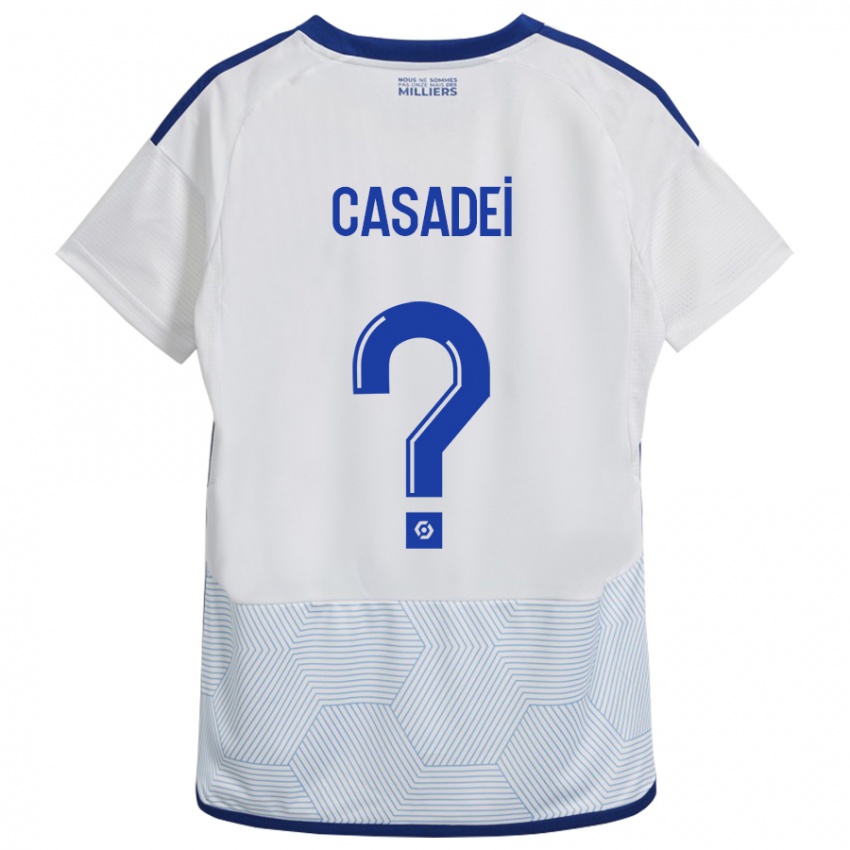 Niño Camiseta Alexis Casadei #0 Blanco 2ª Equipación 2023/24 La Camisa Argentina