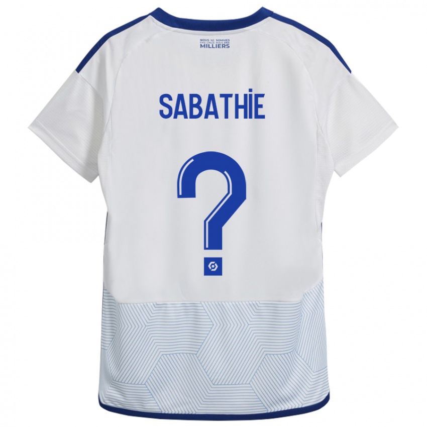 Niño Camiseta Gabin Sabathié #0 Blanco 2ª Equipación 2023/24 La Camisa Argentina