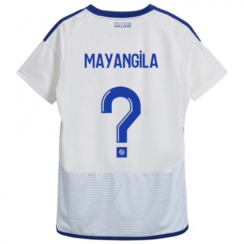 Niño Camiseta Ryan Tutu Mayangila #0 Blanco 2ª Equipación 2023/24 La Camisa Argentina