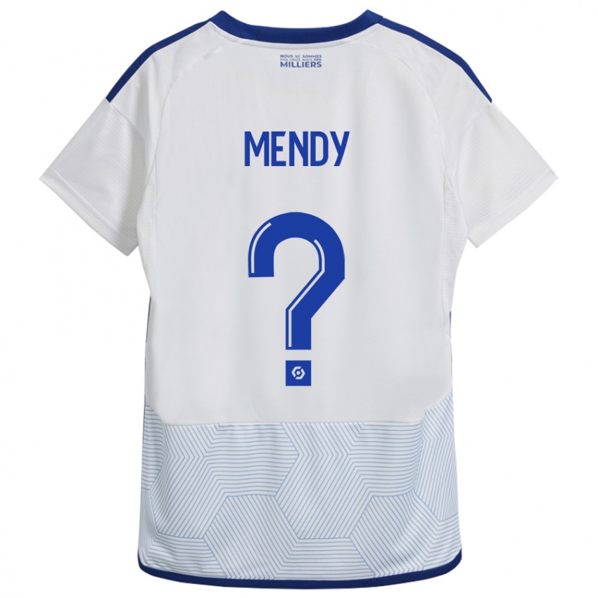 Niño Camiseta François Mendy #0 Blanco 2ª Equipación 2023/24 La Camisa Argentina