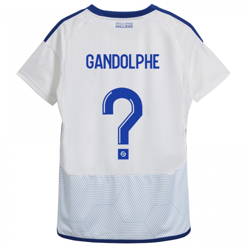 Niño Camiseta Adrien Gandolphe #0 Blanco 2ª Equipación 2023/24 La Camisa Argentina