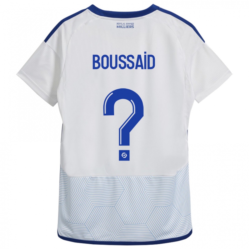 Niño Camiseta Willsem Boussaid #0 Blanco 2ª Equipación 2023/24 La Camisa Argentina