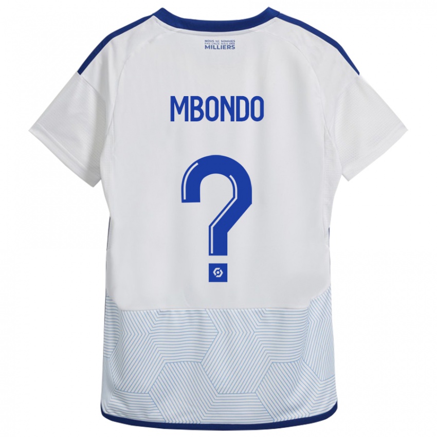 Niño Camiseta Fredy André Mbondo #0 Blanco 2ª Equipación 2023/24 La Camisa Argentina