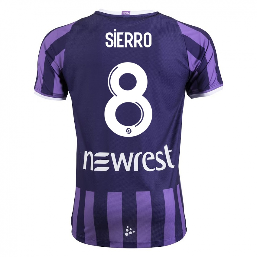 Niño Camiseta Vincent Sierro #8 Morado 2ª Equipación 2023/24 La Camisa Argentina