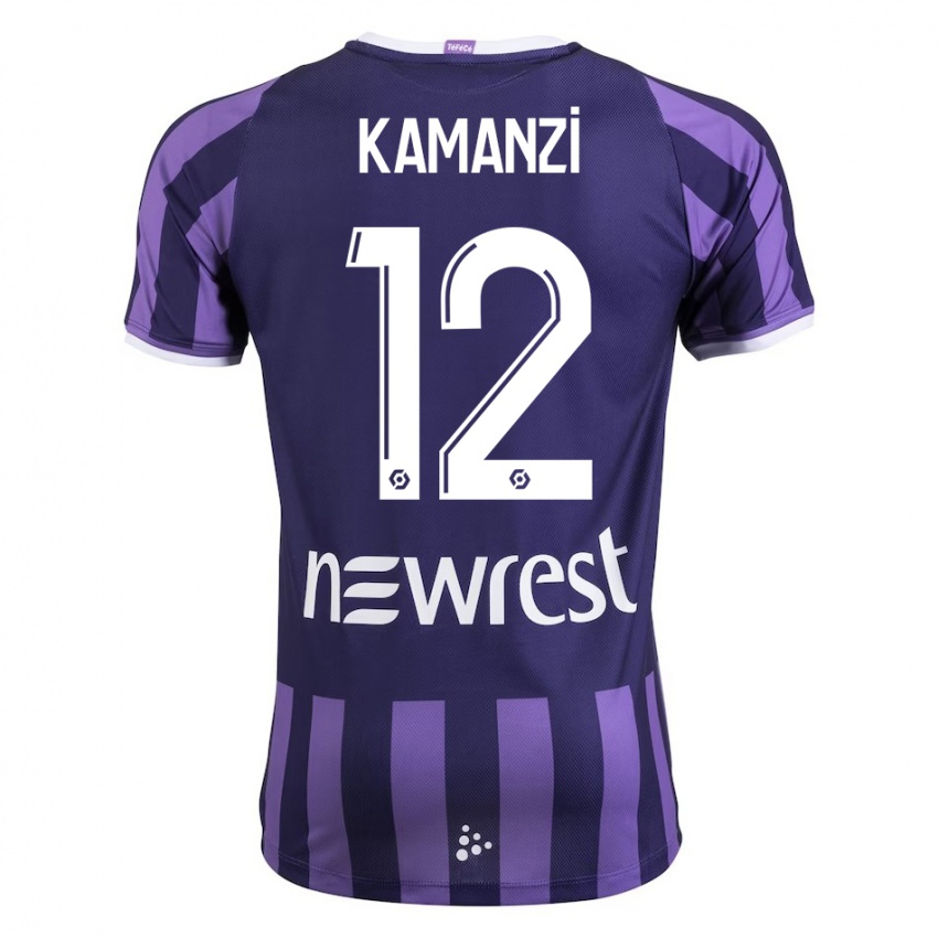 Niño Camiseta Warren Kamanzi #12 Morado 2ª Equipación 2023/24 La Camisa Argentina